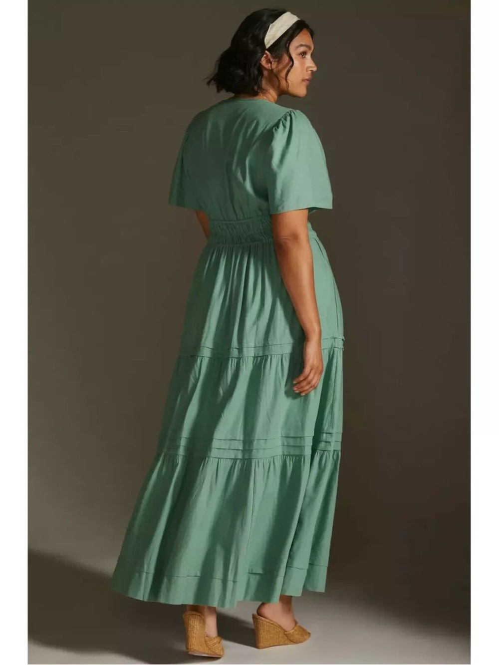 Anthropologie the Somerset Maxi Dress in Linen - Picture 6 of 10
